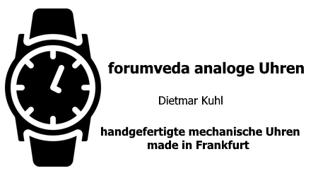 forumveda – Logo handgefertigter Uhren