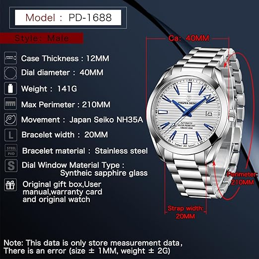 Pagani Design PD-1688 – Armband-Detail mit Faltschließe